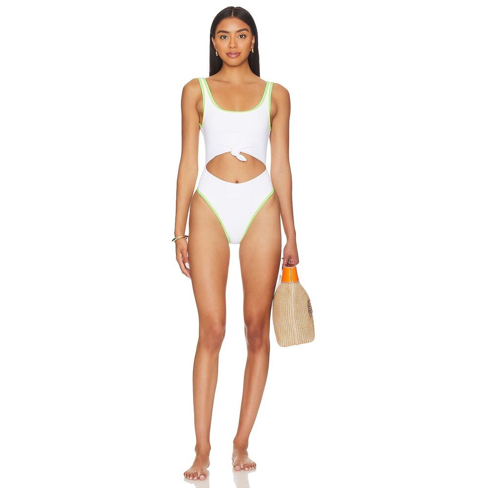 Lovers and Friends Let It Go One Piece Swimsuit Tie Knot Beach Bridal Summer XS